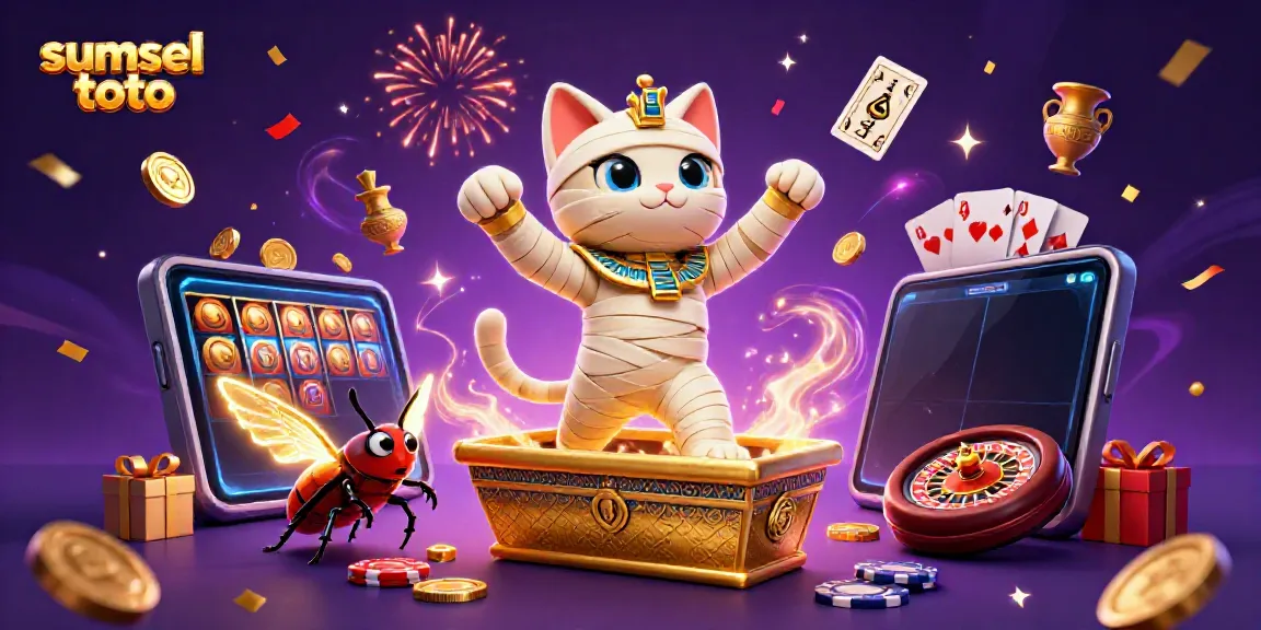 Win big with sumsel toto in this vibrant 3D casino scene featuring immersive games and animated characters.
