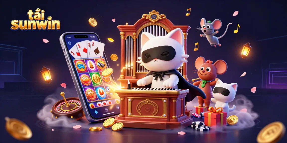 Experience the thrill of tải sunwin with colorful slot games, exciting rewards, and engaging gaming illustrations.